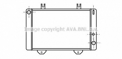 AVA QUALITY COOLING fd2100 -  Радиатор, охлаждение двигателя